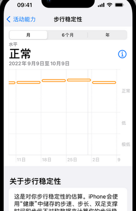 五营iPhone手机维修如何在iPhone开启'步行稳定性通知'