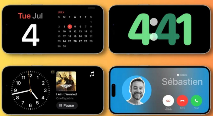 五营苹果手机维修分享iOS17横屏充电待机显示有什么好处 