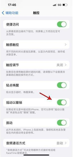 五营苹果手机维修分享iPhone手机如何设置摇一摇删除文字 